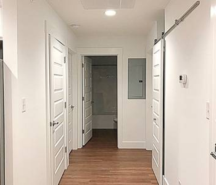 Hallway from kitchen to bedrooms